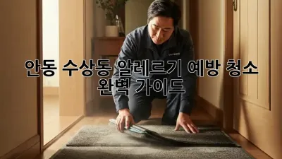 안동 수상동 알레르기 예방 청소 완벽 가이드